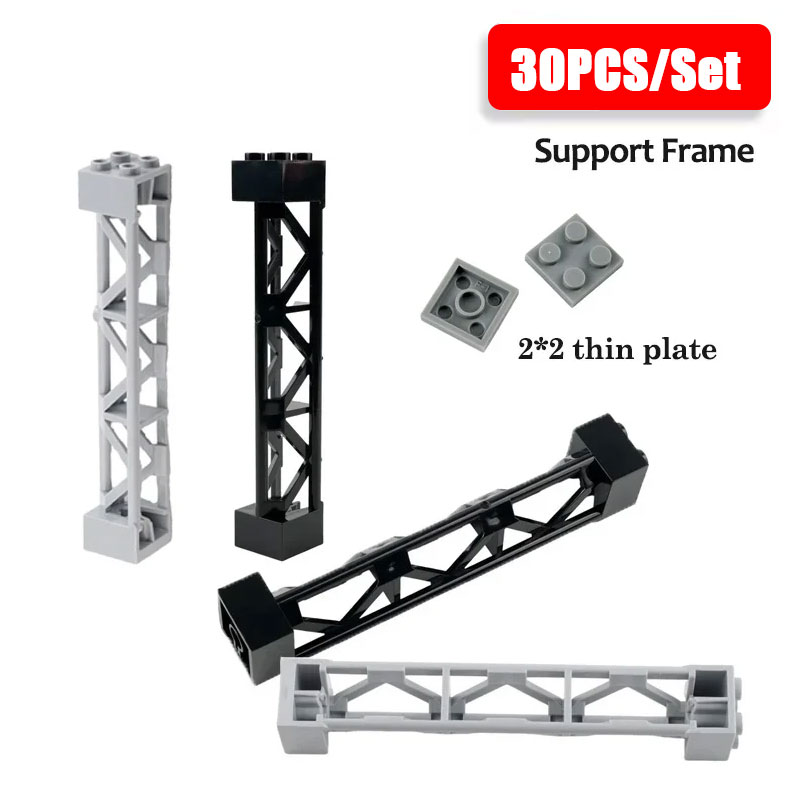 Toy Train Track Set - 30Pcs 95347 58827 Train Track Support