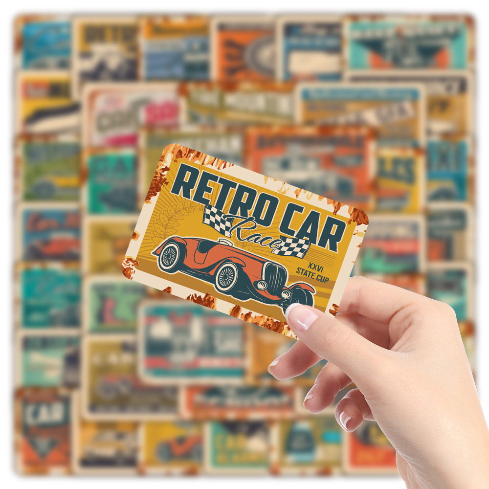 10/30/50pcs Retro Ads Car Stic - огляд і ціна Kid Toys Ads