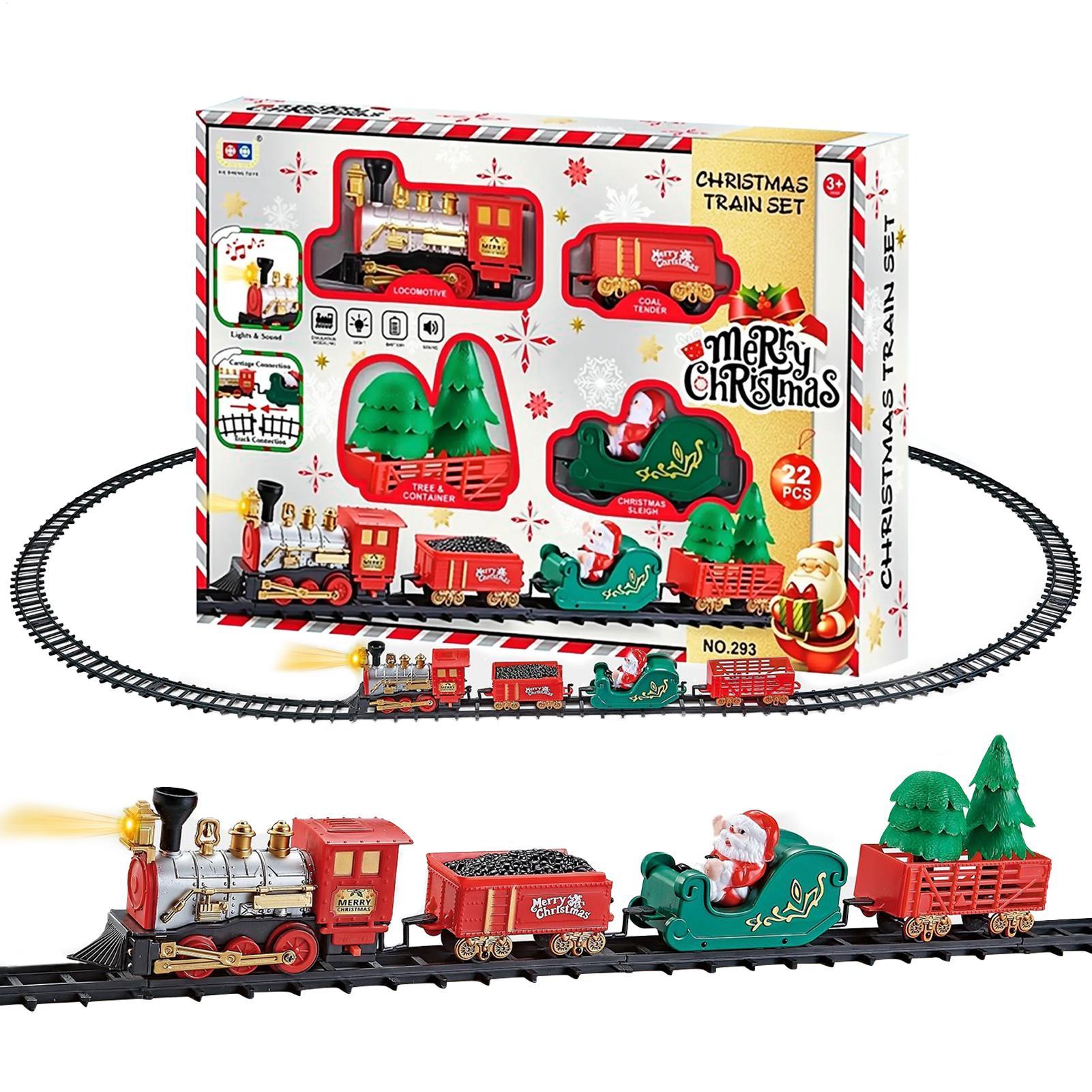 Christmas Train With Light And - огляд і ціна Toy Train Track Set