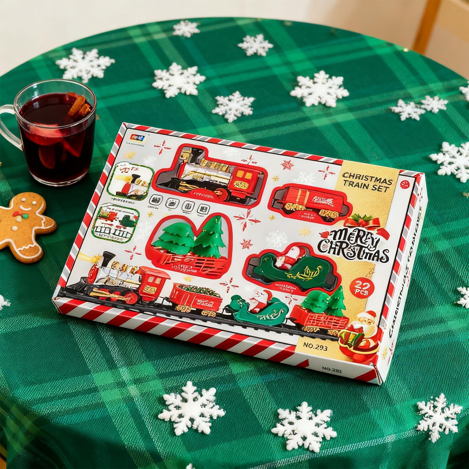 Christmas Train With Light And - огляд і ціна Toy Train Track Set