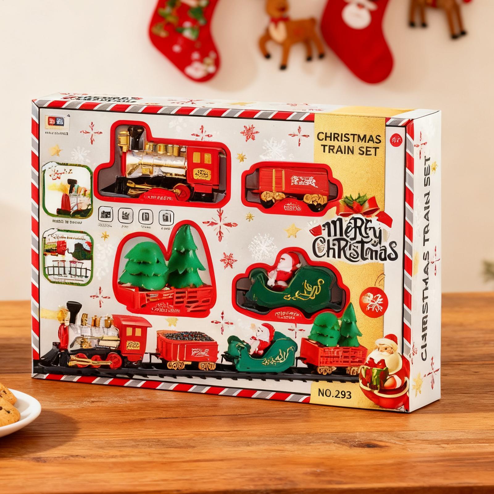 Christmas Train With Light And - огляд і ціна Toy Train Track Set