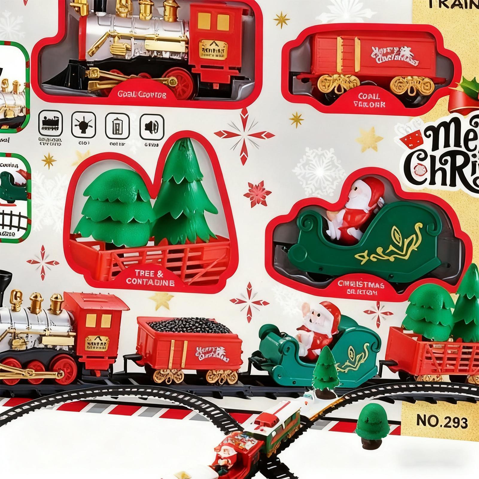 Christmas Train With Light And - огляд і ціна Toy Train Track Set