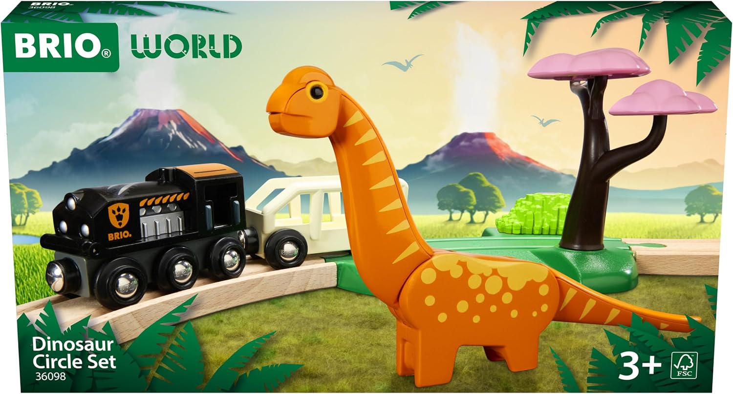 12-Piece Dinosaur Train Circle - огляд і ціна Toy Train Track Set