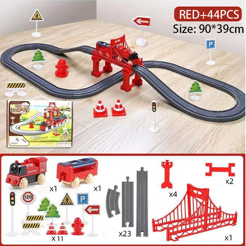 44Pcs/set Electric Train Track - огляд і ціна Toy Train Track Set