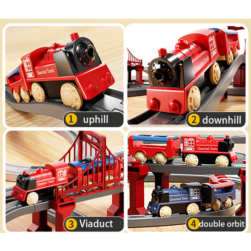 44Pcs/set Electric Train Track - огляд і ціна Toy Train Track Set