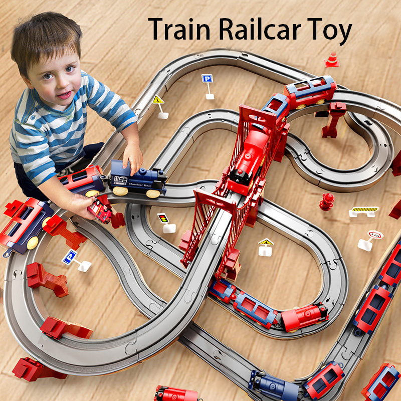 44Pcs/set Electric Train Track - огляд і ціна Toy Train Track Set