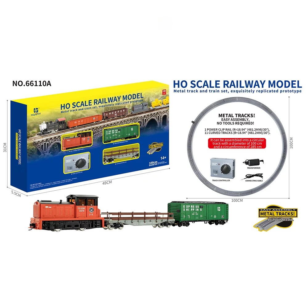 HO Scale Metal Rail Train Mode - огляд і ціна Toy Train Track Set
