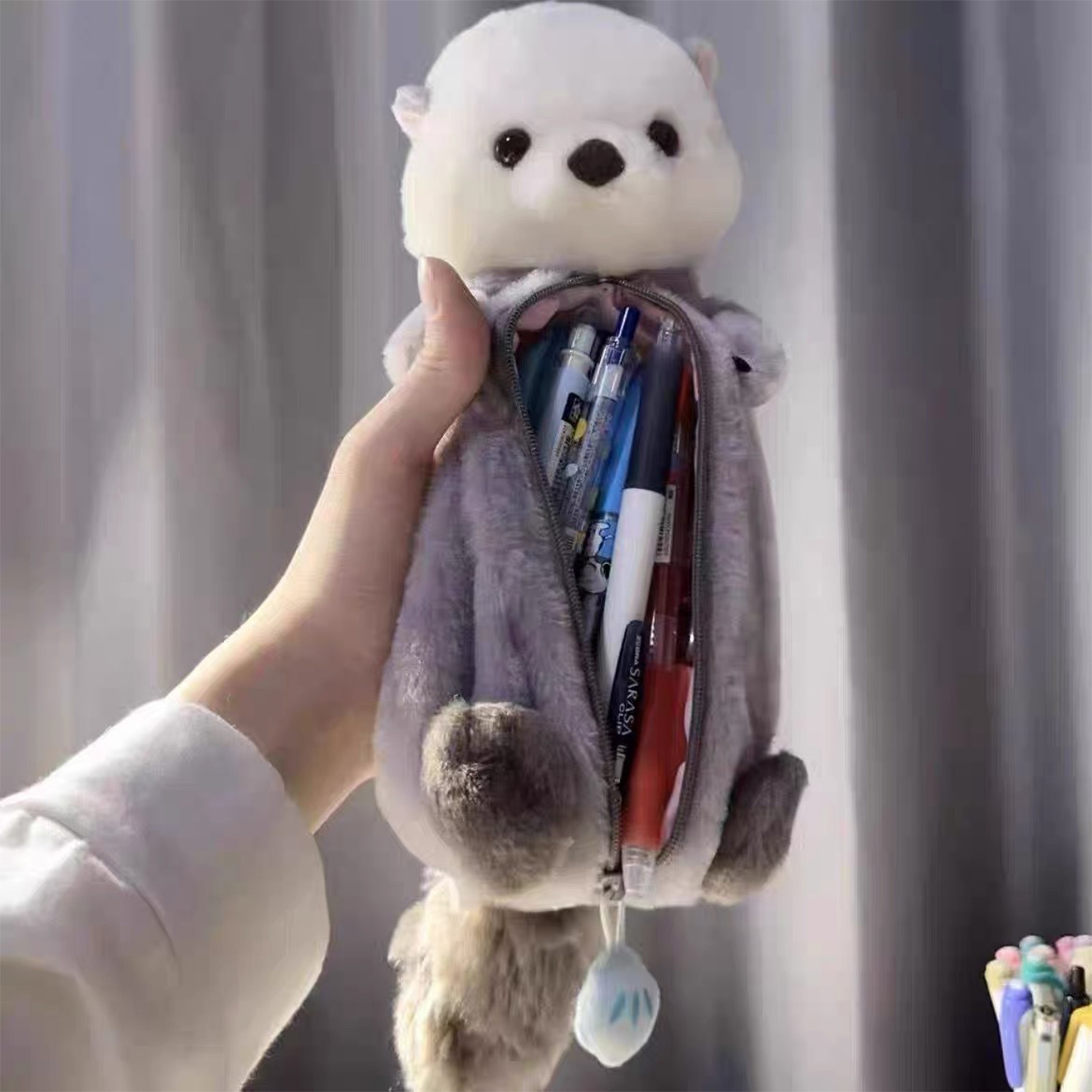 Creative Plush Toy Pencil Case - огляд і ціна Kids Toys Bag