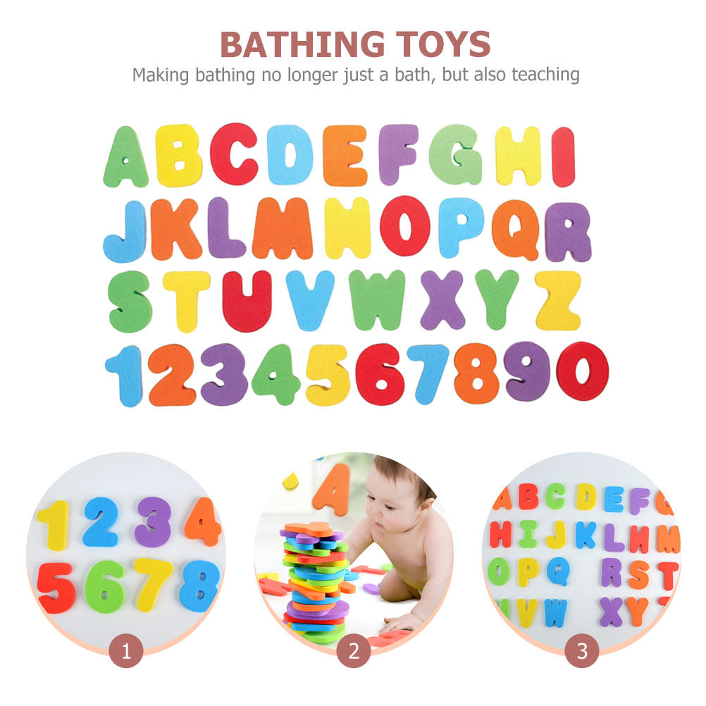 1Set Alphabet Number Bath Play - огляд і ціна Bath Letter Number Foam