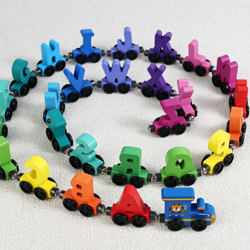 Children'S Wooden Magnetic Col - огляд і ціна Toy Train Track Set