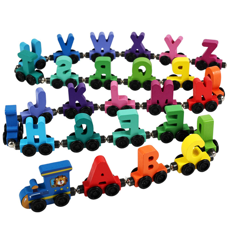 Children'S Wooden Magnetic Col - огляд і ціна Toy Train Track Set