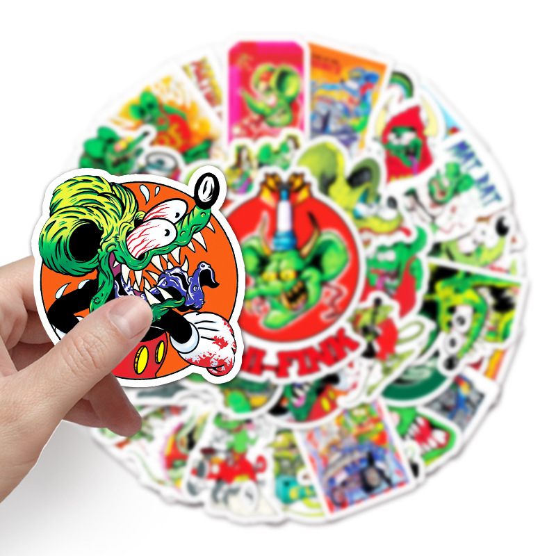 50pcs Rat Fink Graffiti Sticke - огляд і ціна Kids Toys Movie