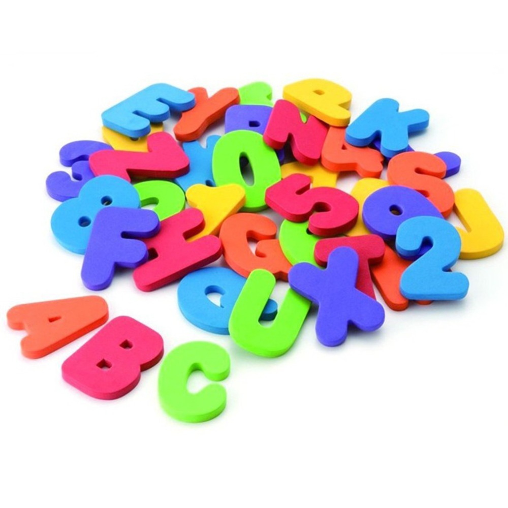 36 pcs Sticker Game for Child  - огляд і ціна Bath Letter Number Foam
