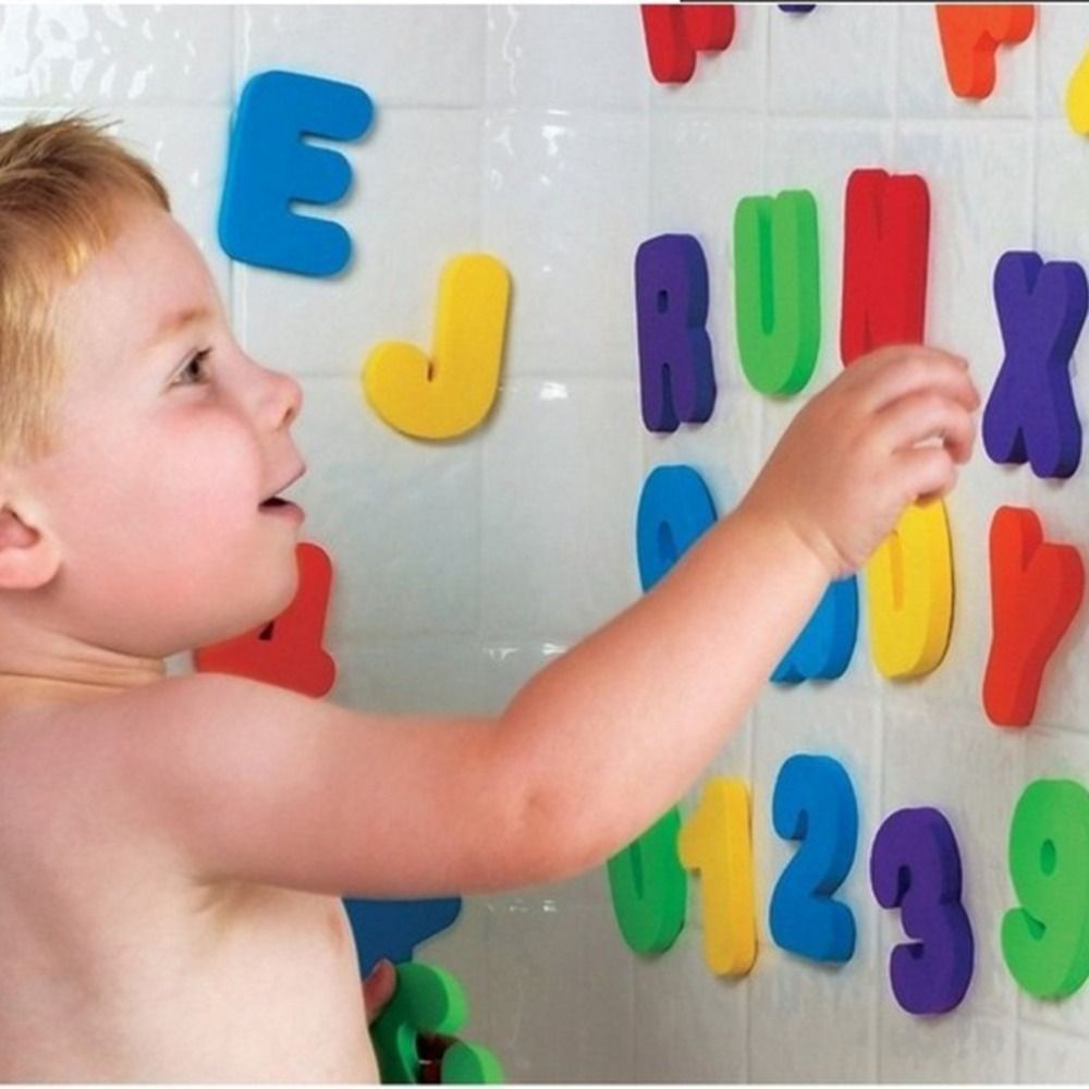 36 pcs Sticker Game Swimming P - огляд і ціна Bath Letter Number Foam