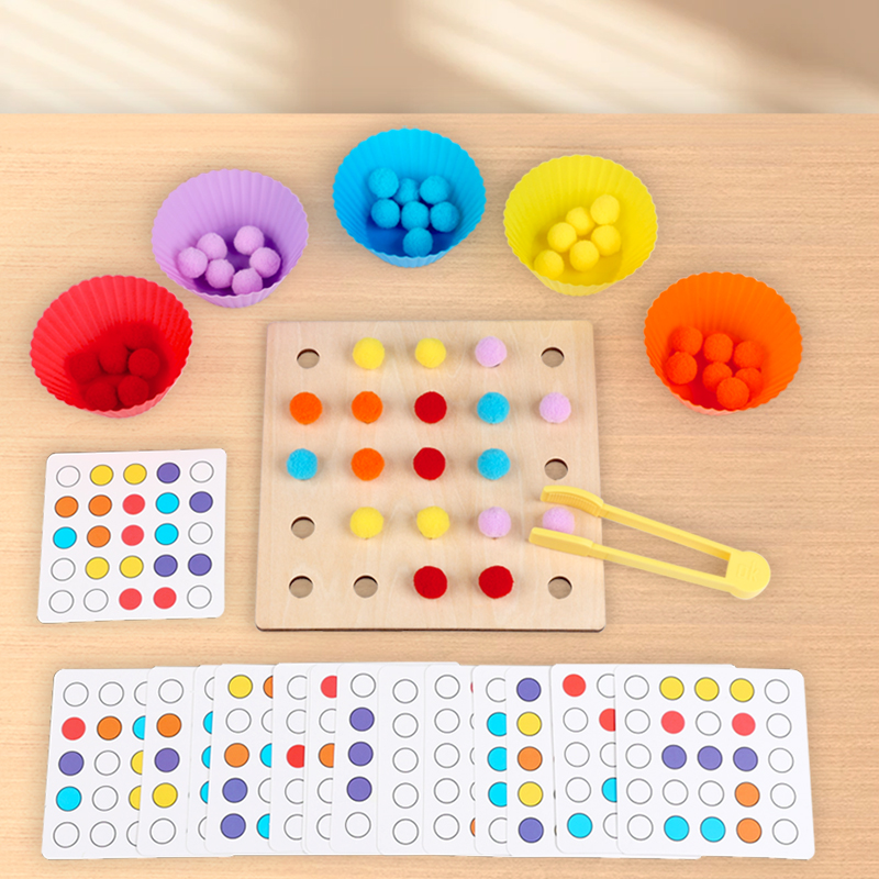 Wooden Clip Beads Toy Montesso - огляд і ціна Kid Toys Ads