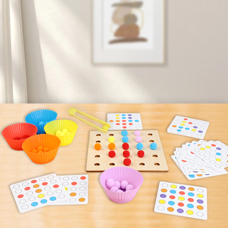 Wooden Clip Beads Toy Montesso - огляд і ціна Kid Toys Ads